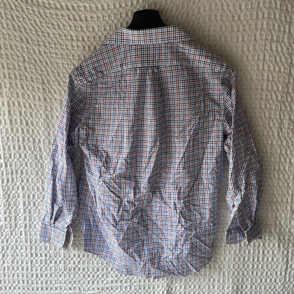 Ralph Lauren‎ Button Down Shirt Mens L Blue Plaid Checked Supine Cotton - Read - Picture 4 of 5